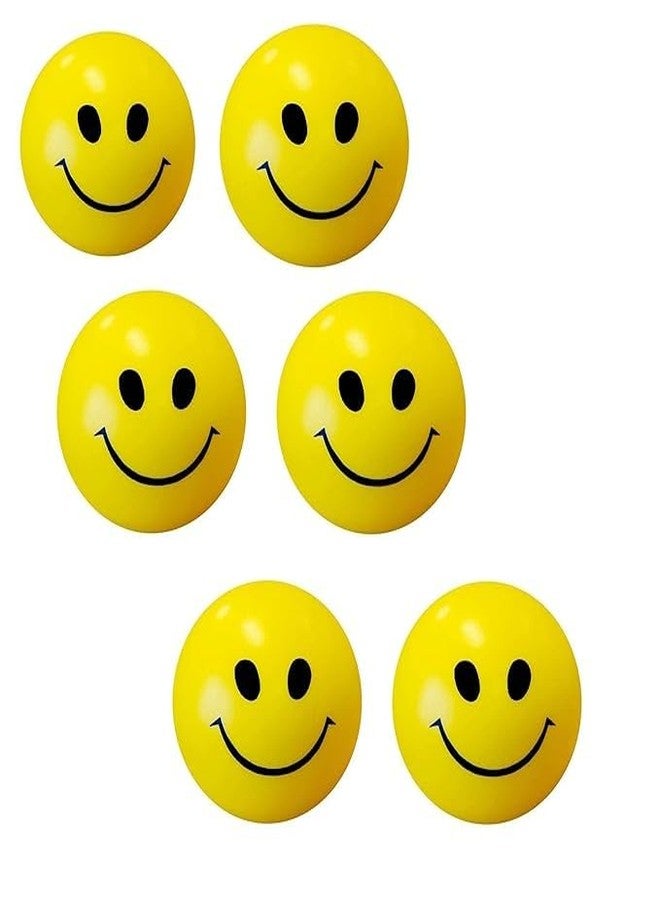 Sellon1 6 pcs Smiley Face Soft Foam Balls - Designed to Bring Happiness Safe and Fun Ideal Gift for Kids - Image 1